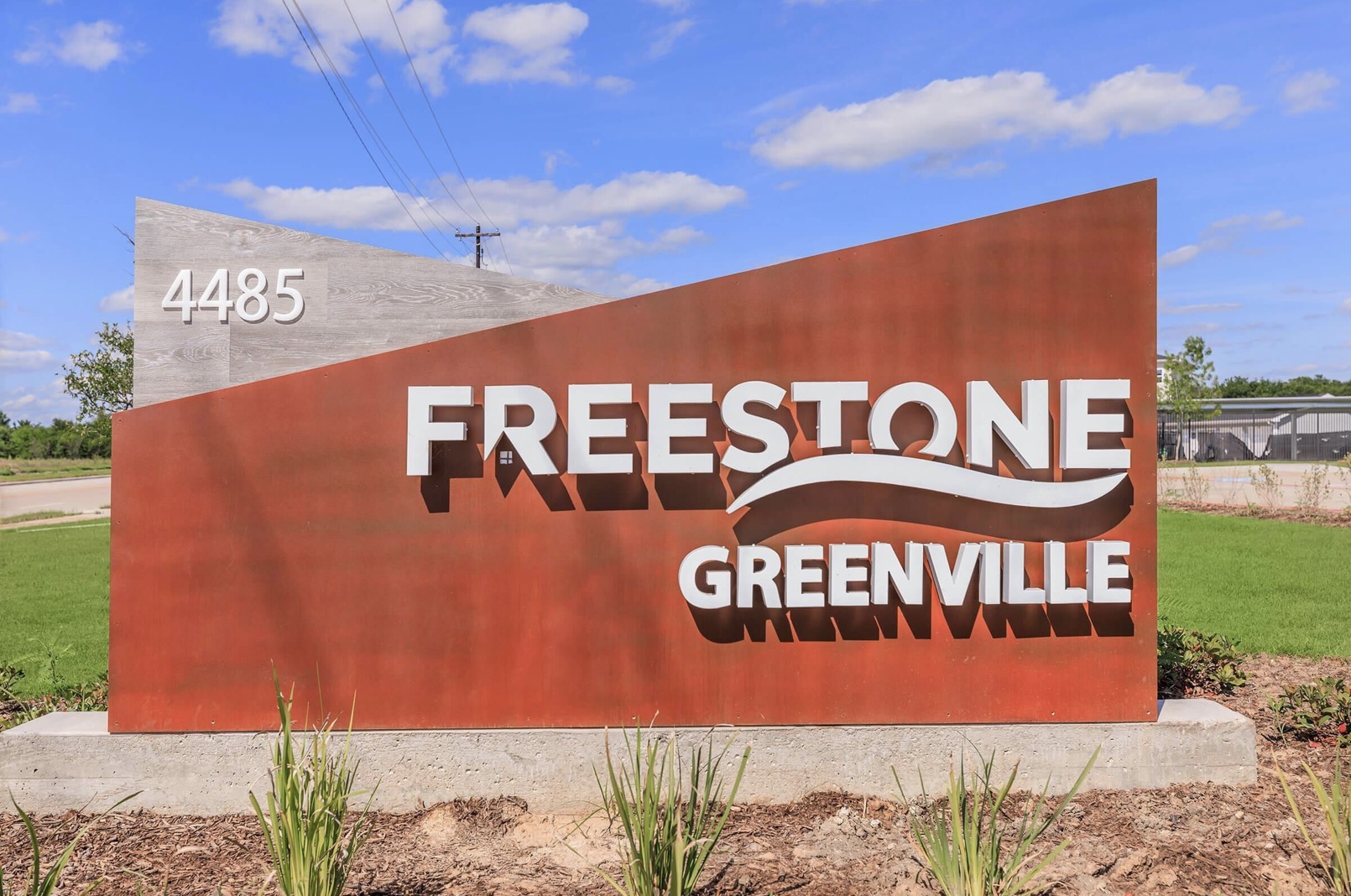 Freestone Greenville monument sign at 4485
