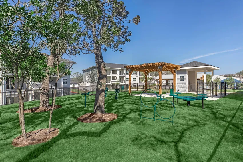 Outdoor park and fitness area